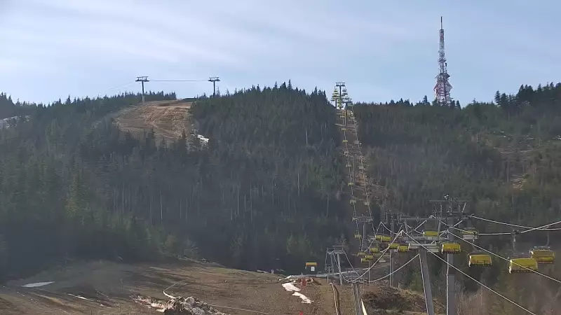 Widok na trasy Szczyrk - Jaworzyna w Centralnym Ośrodku Sportów