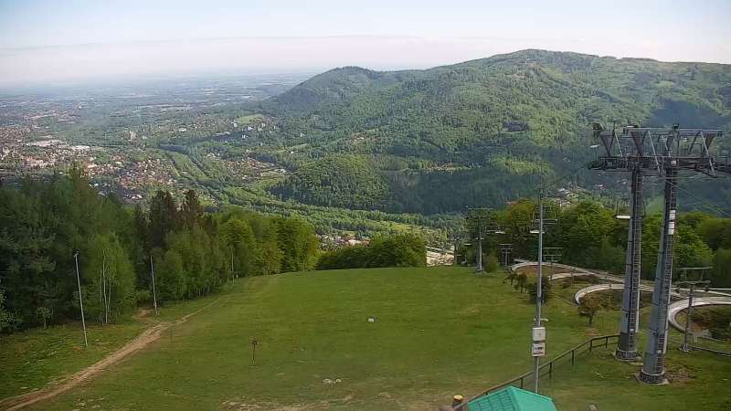 Widok z Kamery na stację narciarską CZANTORIA