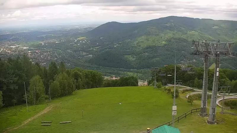 Widok z Kamery na stację narciarską CZANTORIA