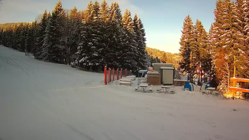 Widok na dolny odcinek trasy w Czarnej Górze