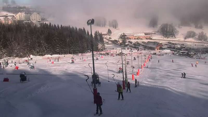 Nartostrada w Czarnej Górze Resort w Sudetach - widok na żywo