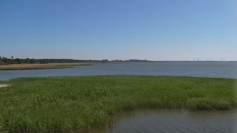 Ujęcie z kamery na promenadę w Dąbkach