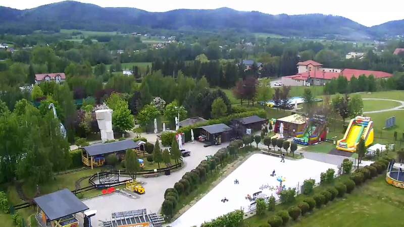 Widok z Kamery na Park Rozrywki na żywo