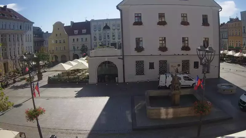 Ujęcie na przepiękne miasteczko - Gliwice.