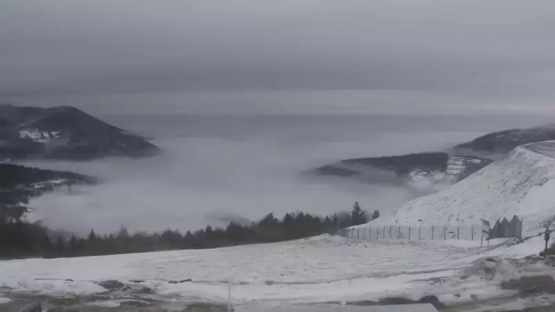 Góra Żar - widok ze szczytu Beskidu Małego