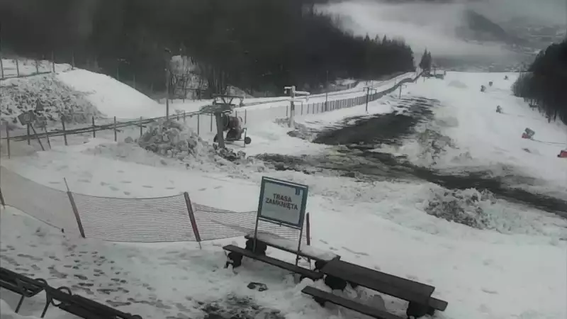 Ujęcie na panoramę gór w Beskidzie Małym