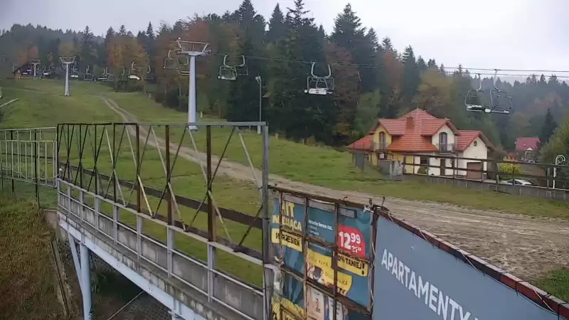 Obraz z kamery na stoku w ośrodku narciarskim Henryk SKI