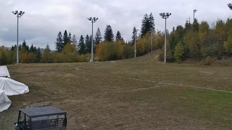 Widok na Trasy Biegowe w Istebnej Kubalonce - oglądaj zimą