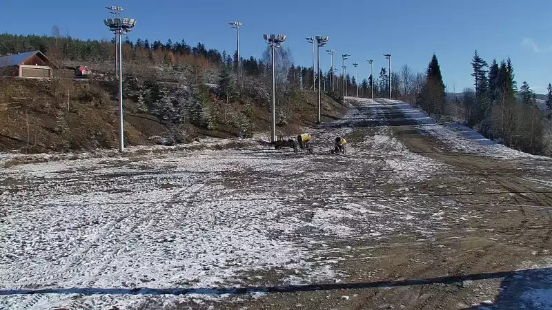 Widok na Trasy Biegowe w Istebnej Kubalonce - oglądaj zimą