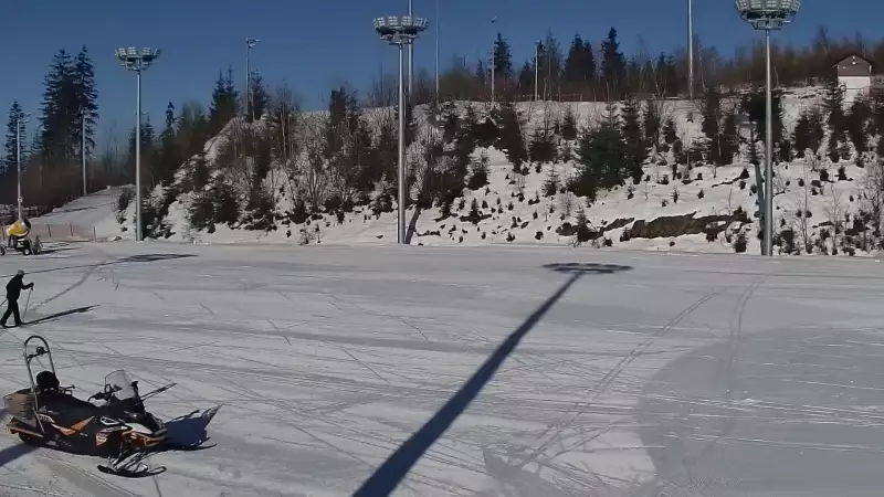 Widok na Trasy Biegowe w Istebnej Kubalonce - oglądaj zimą