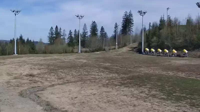 Widok na Trasy Biegowe w Istebnej Kubalonce - oglądaj zimą