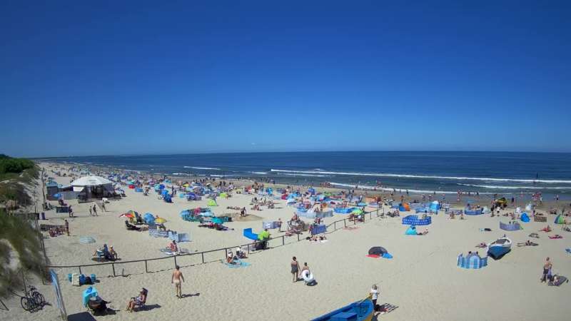 Zdjęcie z kamery Jantar - widok na plażę