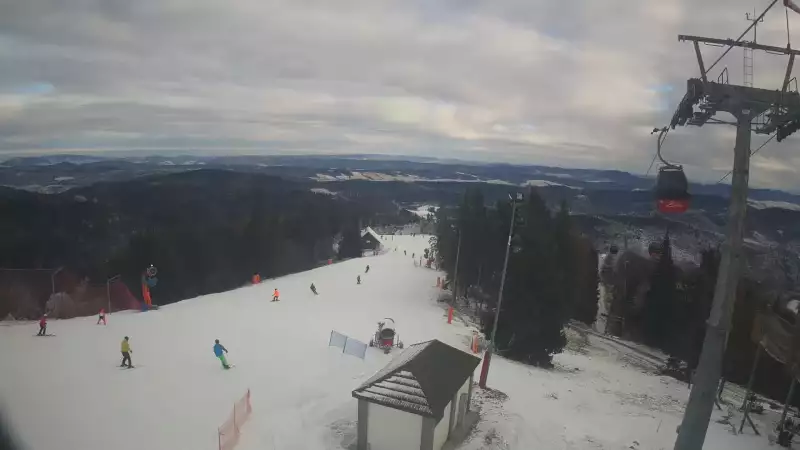 Obraz na żywo z Jaworzyny Krynickiej.