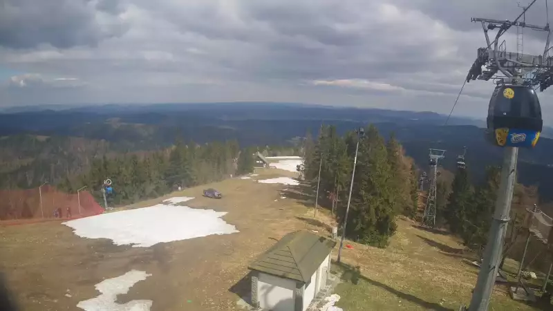 Obraz na żywo z Jaworzyny Krynickiej.