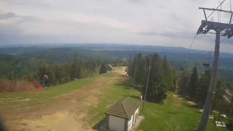 Obraz na żywo z Jaworzyny Krynickiej.