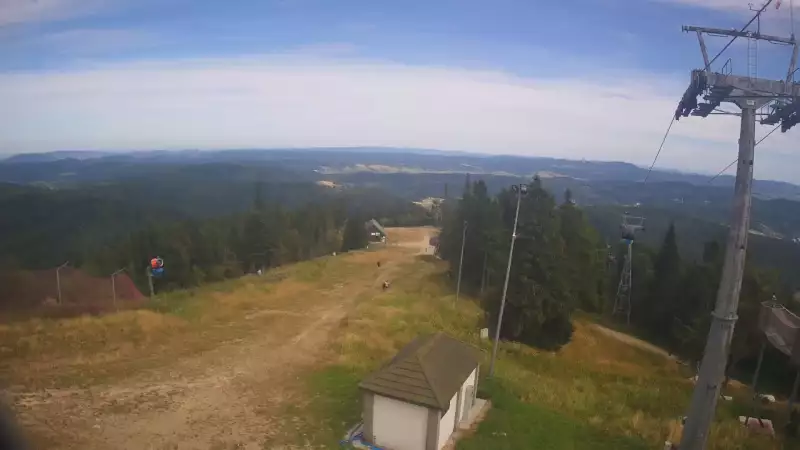 Obraz na żywo z Jaworzyny Krynickiej.