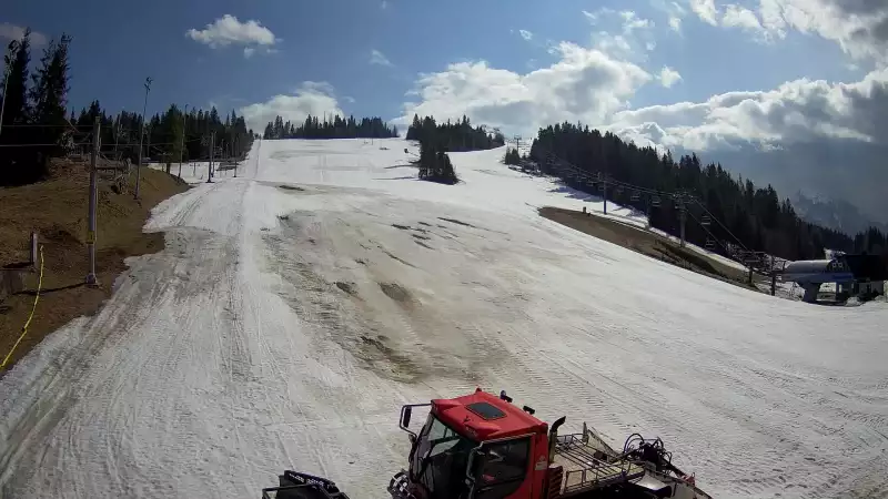 Zdjęcie z kamery na stację Jurgów ski Hawrań