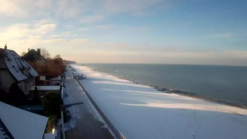 Sarbinowo plaża kamera na plaży