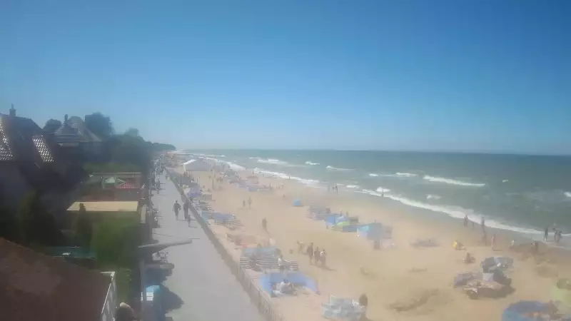 Sarbinowo plaża kamera na plaży