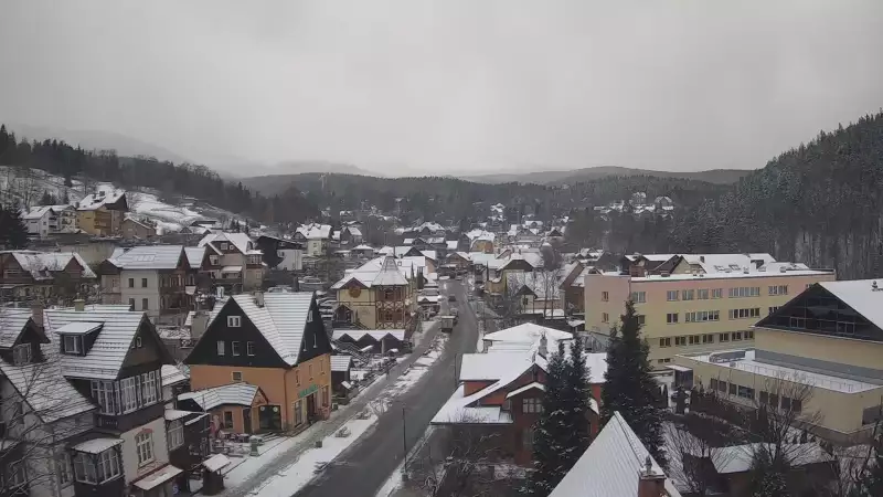 Karpacz - widok panoramiczny na deptak