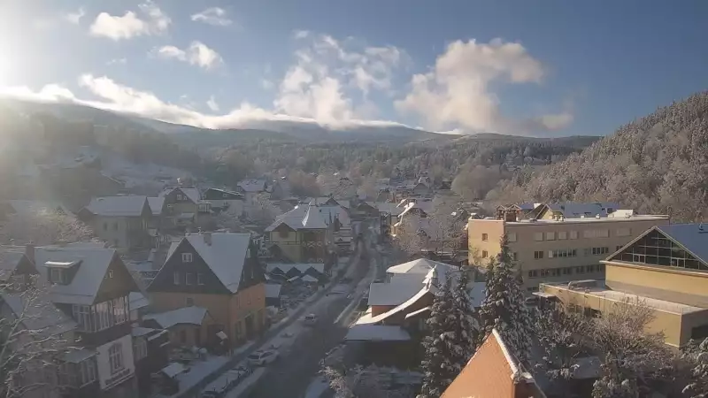 Karpacz - widok panoramiczny na deptak