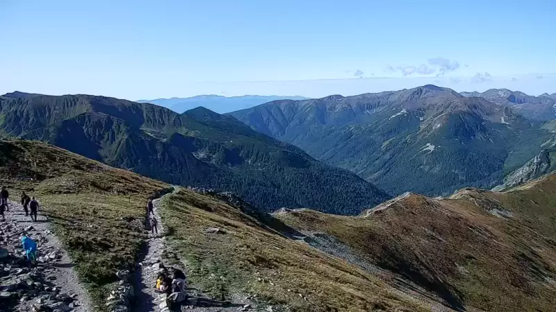 Widok z Kamery na panoramę Tatr na żywo