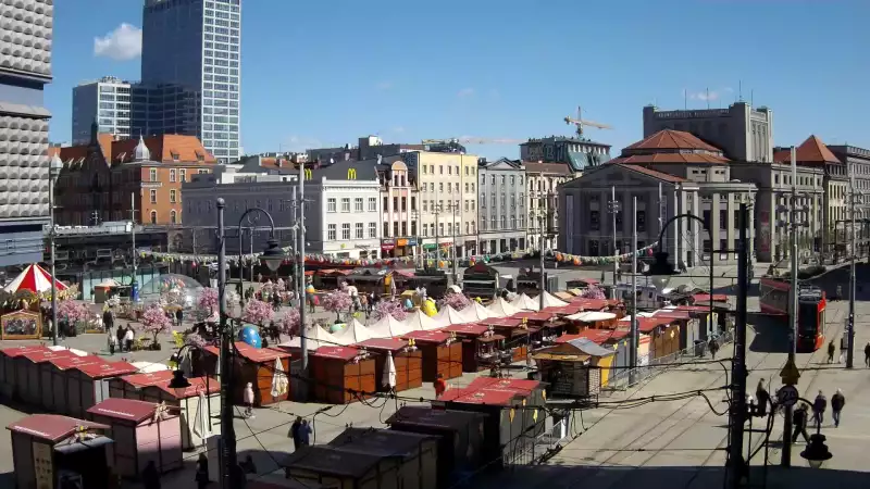 Widok na Rynek w Katowicach