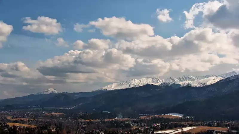 Kościelisko - panoramiczny widok na Tatry NOWOŚĆ