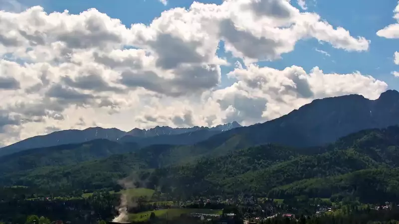 Kościelisko - panoramiczny widok na Tatry NOWOŚĆ