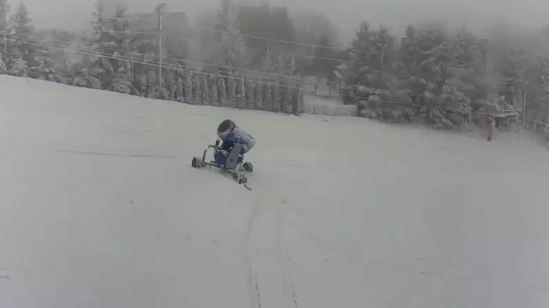 Widok na stację narciarską Kotlinka Szymbark