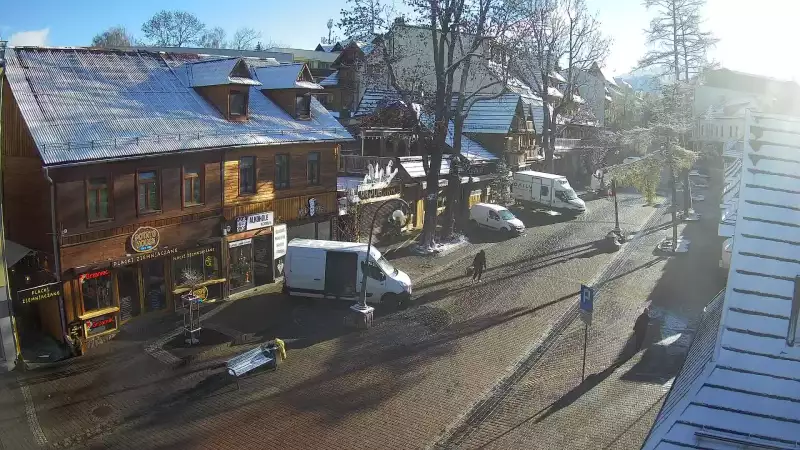 Kamera Zakopane na żywo widok na deptak