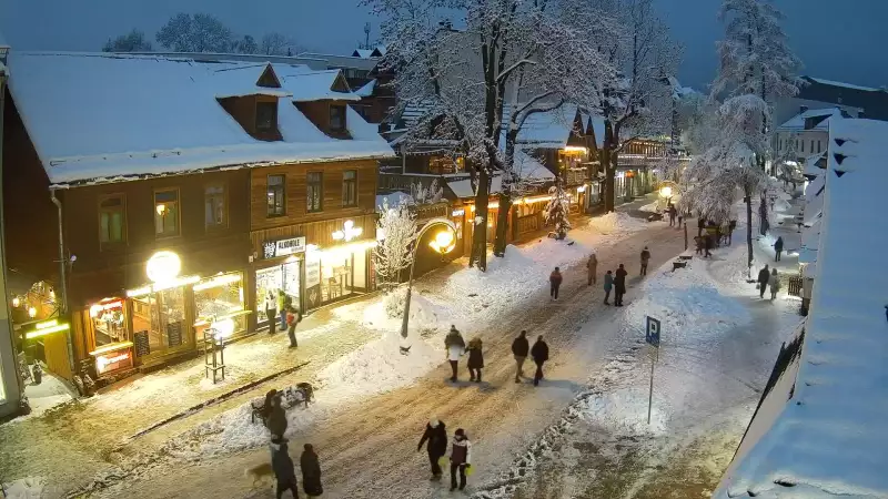 Kamera Zakopane na żywo widok na deptak