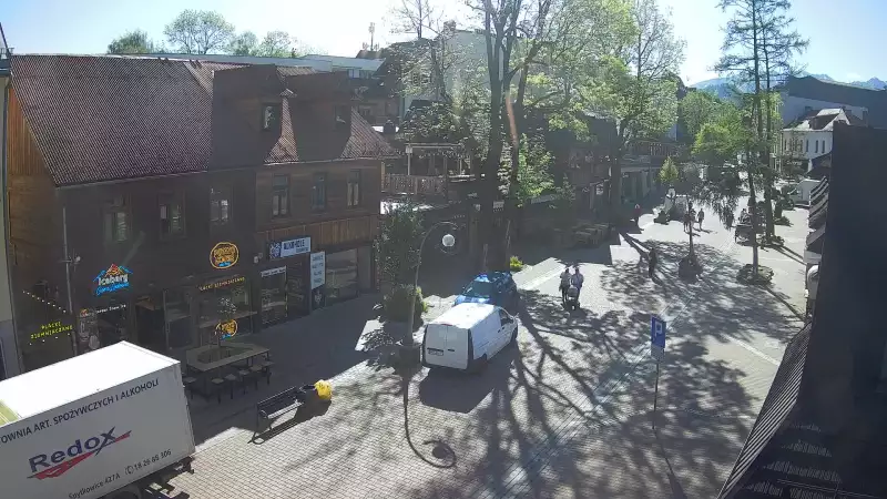 Kamera Zakopane na żywo widok na deptak