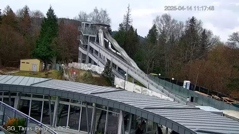 Ujęcie na Górę Parkową w Krynicy-Zdroju