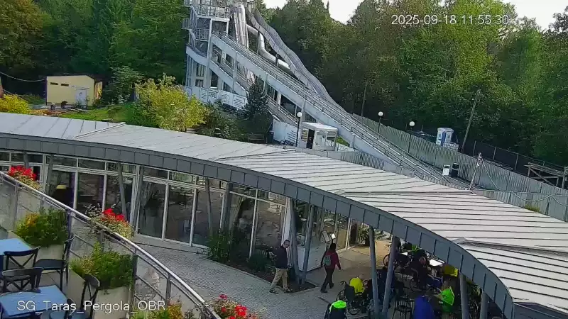 Ujęcie na Górę Parkową w Krynicy-Zdroju