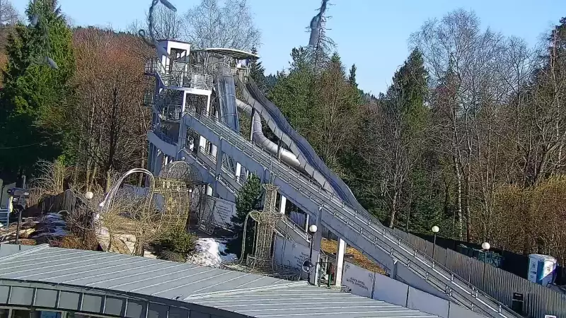 Ujęcie na Górę Parkową w Krynicy-Zdroju