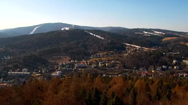 PKL Góra Parkowa - widok z wieży na Beskid Sądecki