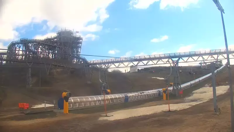 Widok na najdłuższy stok narciarski na Mazurach