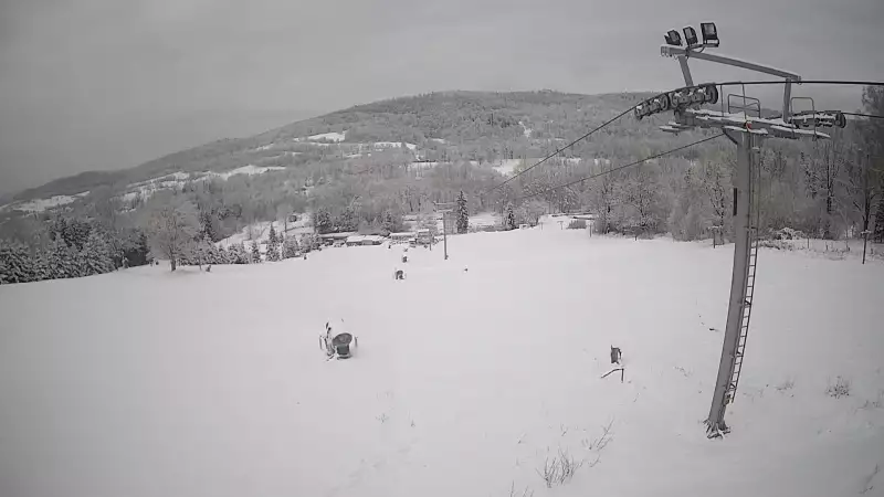Widok z górnej stacji ośrodka narciarskiego w Lądku-Zdroju