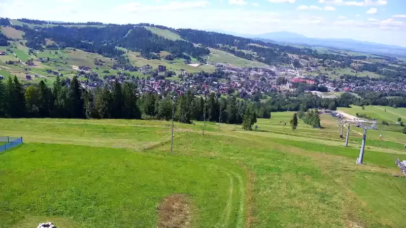 Widok panoramiczny na stok Grapa Litwinka Czarna Góra.