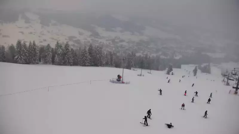 Widok panoramiczny na stok Grapa Litwinka Czarna Góra.