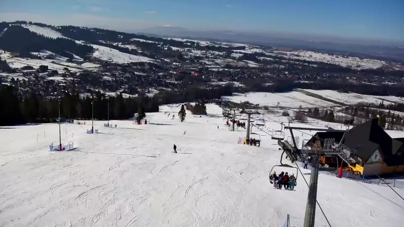 Widok panoramiczny na stok Grapa Litwinka Czarna Góra.