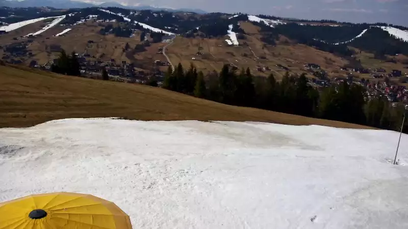 Widok panoramiczny na stok Grapa Litwinka Czarna Góra.