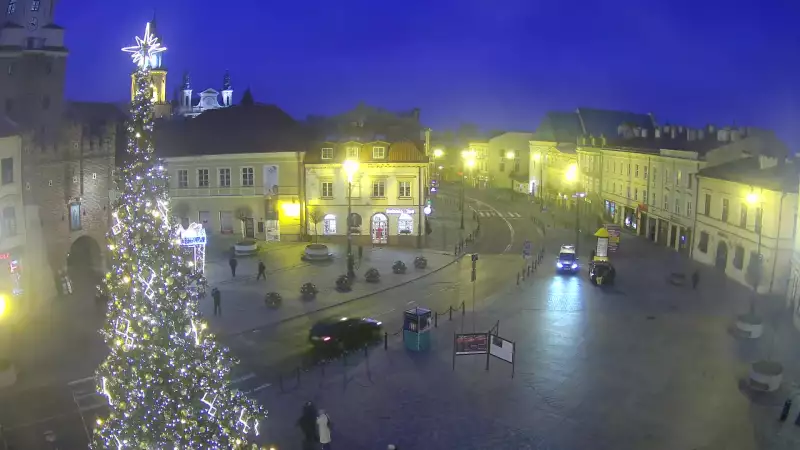 Widok z Kamery na Plac Łokietka w Lublinie