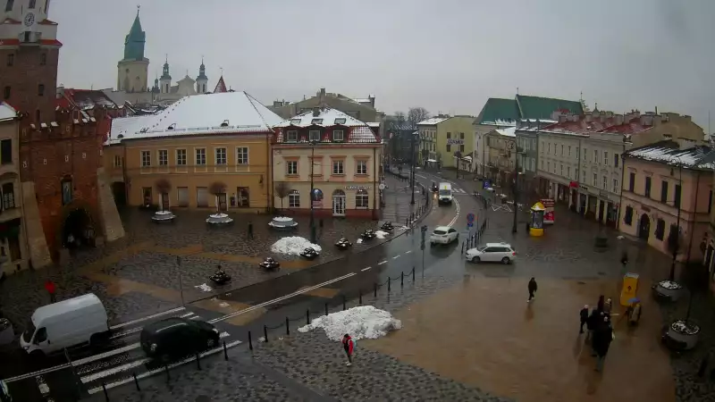 Widok z Kamery na Plac Łokietka w Lublinie