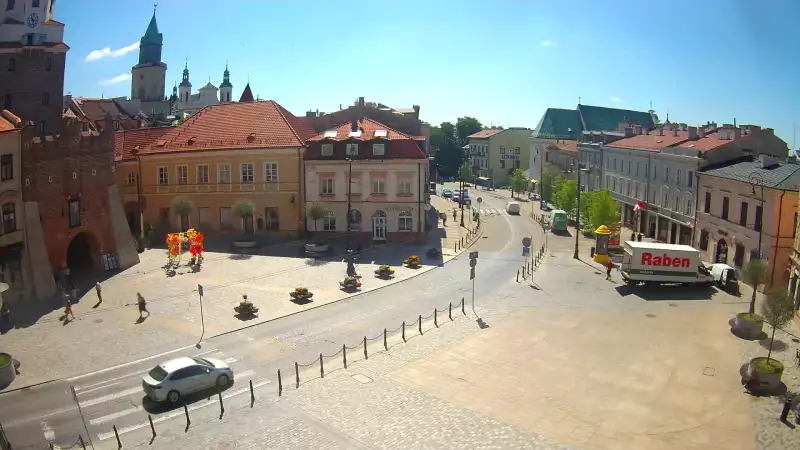 Widok z Kamery na Plac Łokietka w Lublinie