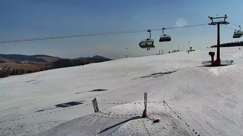 Widok z Kamery na stok MASTER SKI