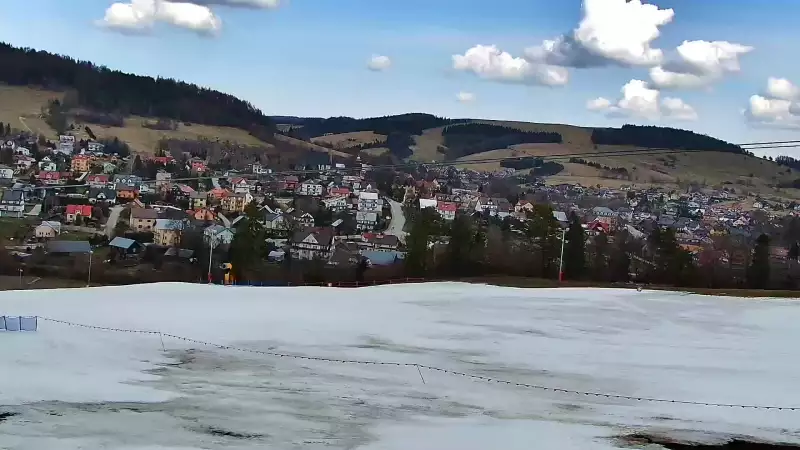 Widok z Kamery na stok MASTER SKI