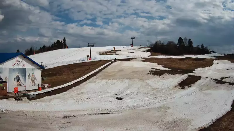 MASTER SKI - widok na wyciąg taśmowy i kolej krzesełkową NOWOŚĆ