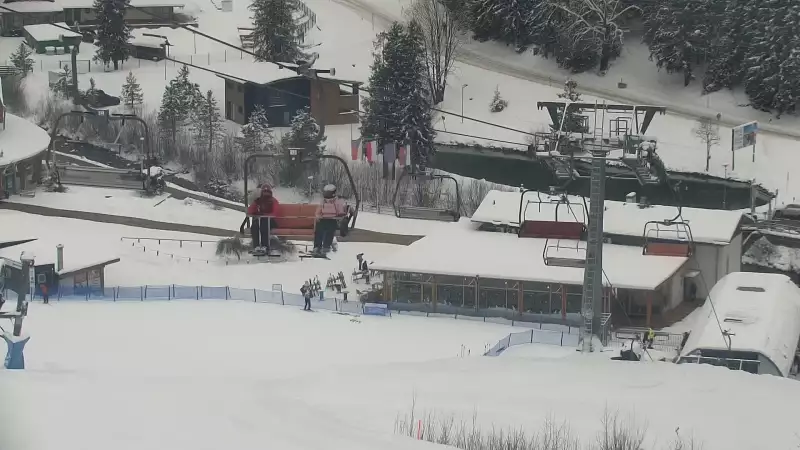 Kamera na SkiPark Oravice - widok na stok i termy Oravice na Słowacji Meander.